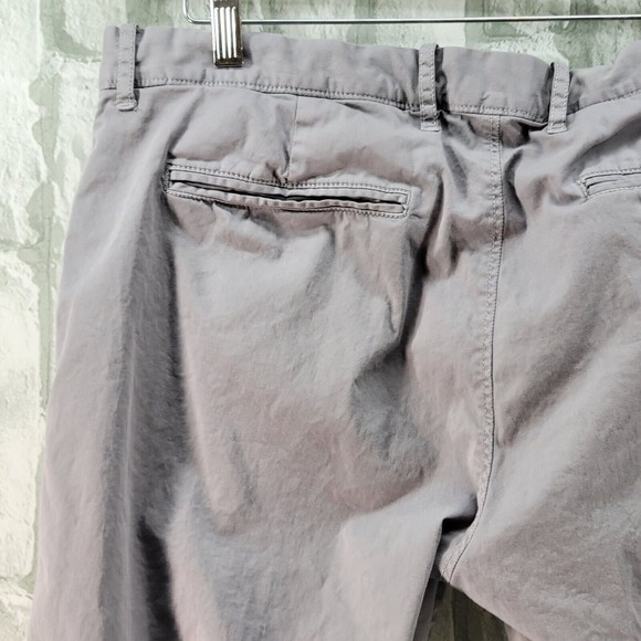 J Crew Stretch Chino Pants 484 Slim Fit Gray Trousers Mens 36x32 - Picture 8 of 12